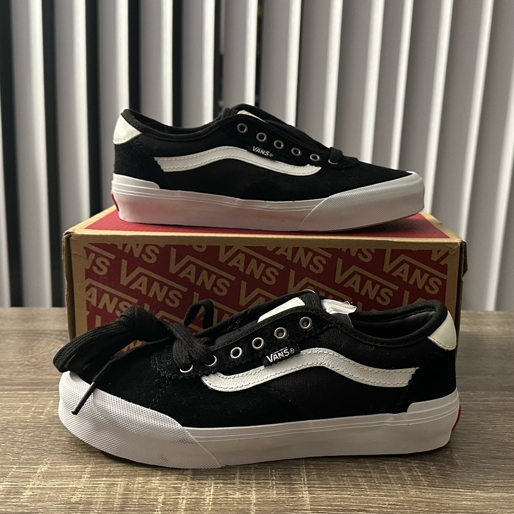Vans Kids Classic Black and White Sneakers
